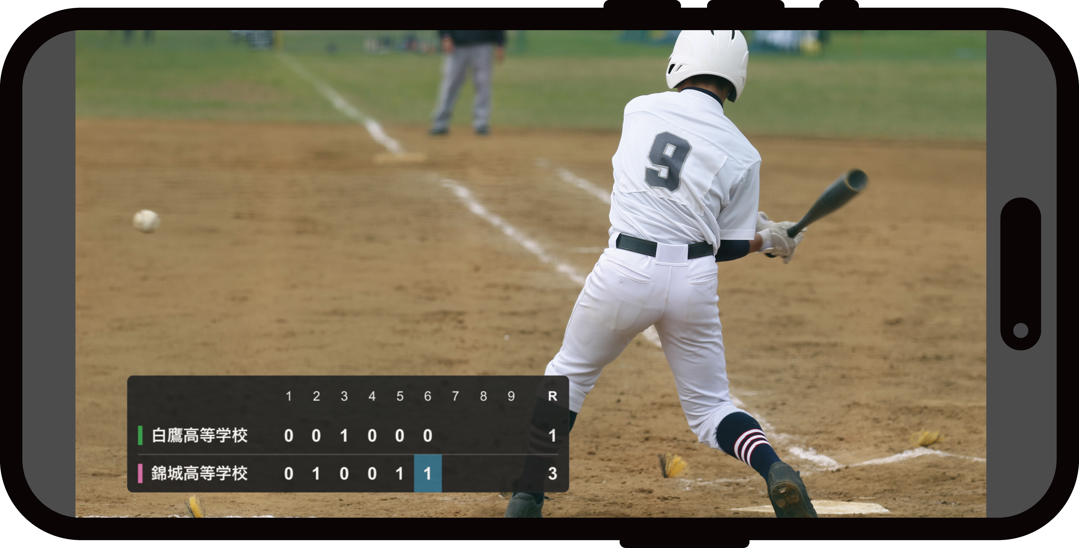 Baseball score telop